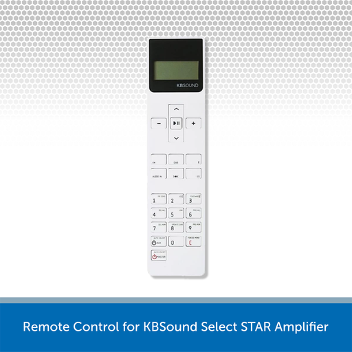 Remote Control for KBSound Select STAR Amplifier