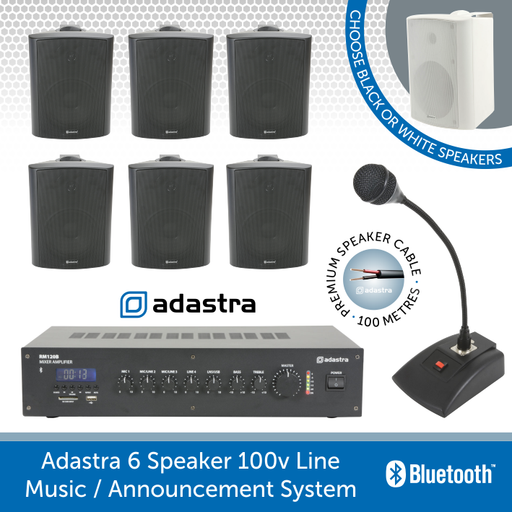 Adastra 6 speaker Music Announcement System