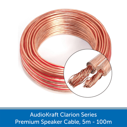 AudioKraft Clarion Series Premium Speaker Cable