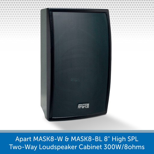 Apart Audio MASK8-W & MASK8-BL available in black and whiete