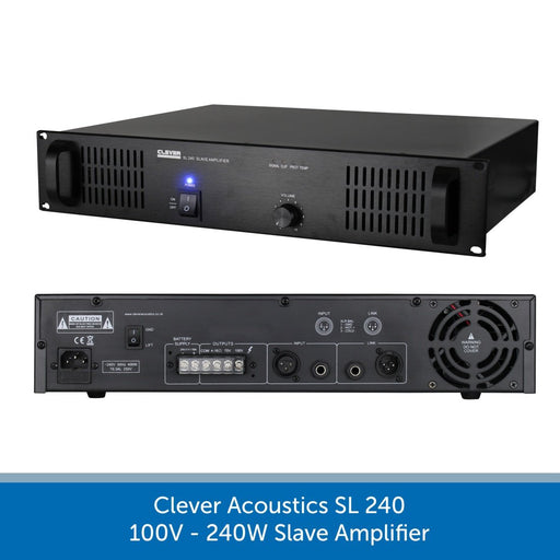 Clever Acoustics SL 240 100V 240W Slave Amplifier