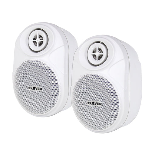 Clever Acoustics BGS 20T White 100V Wall Speakers (Pair)