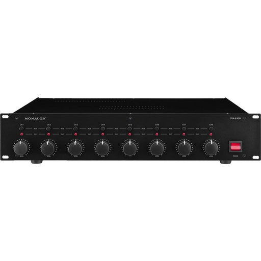 Monacor STA-850D 8-Channel 400W Power Amplifier perfect for multi-zone PA applications
