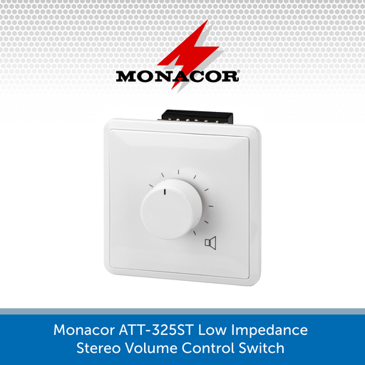 Monacor ATT-325ST Low Impedance Stereo Volume Control Switch