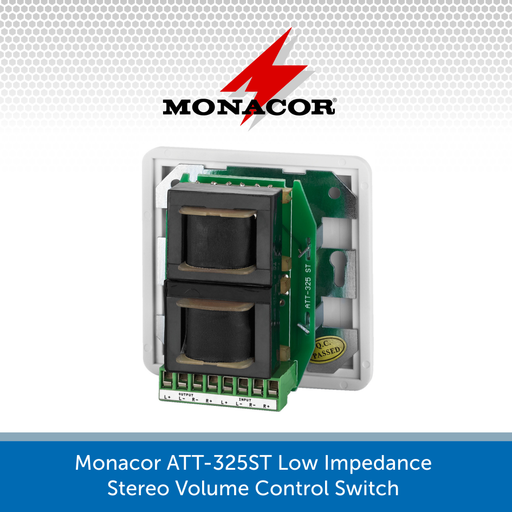 Monacor ATT-325ST Low Impedance Stereo Volume Control Switch