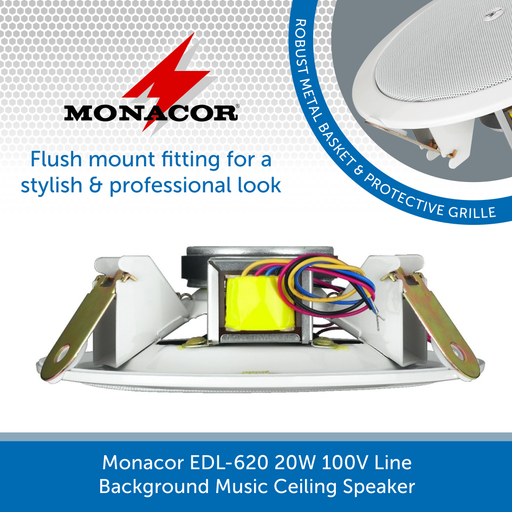 Showing the side of a Monacor EDL-620