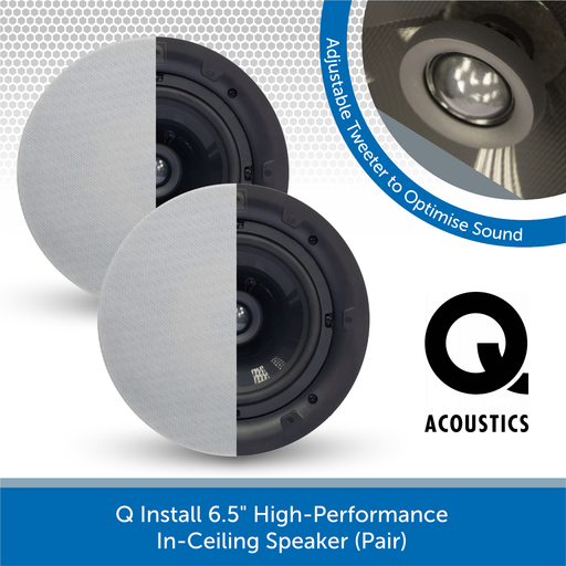 Q Install QI65CP 6.5" High-Performance In-Ceiling Speaker (Pair)