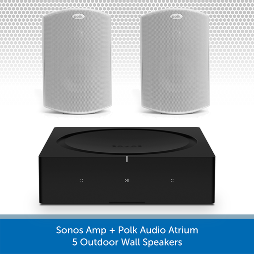 Sonos Amp + Polk Audio Atrium 5 Outdoor Wall Speakers