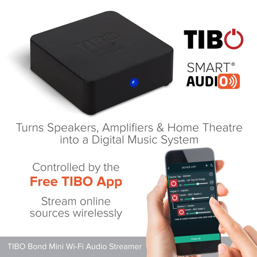 Tibo Bond Mini Wifi & Bluetooth Audio Receiver + Free Power Supply