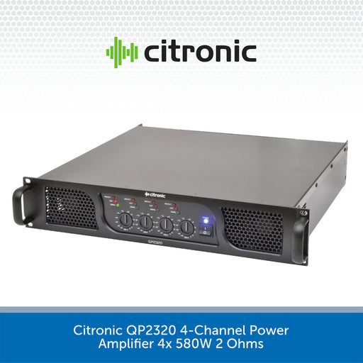 Citronic QP Series Quad Power Amplifiers - QP1600 & QP2320