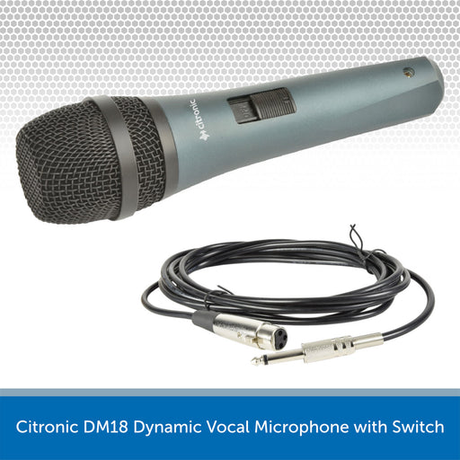 Citronic DM18 Dynamic Vocal Microphone with Switch