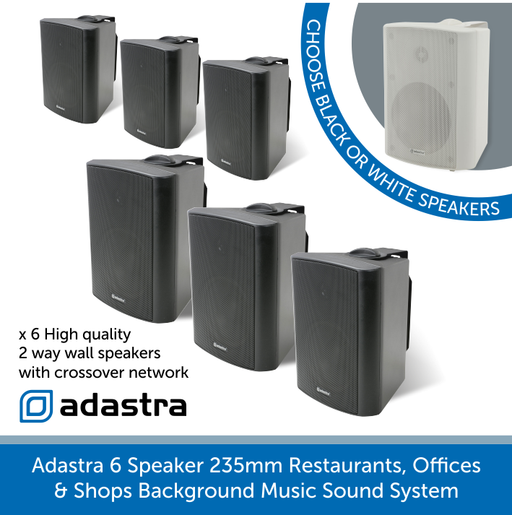 Adastra 235mm Wall Speakers 