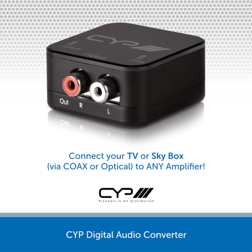 CYP Digital Audio Converter - Optical/Coax to RCA