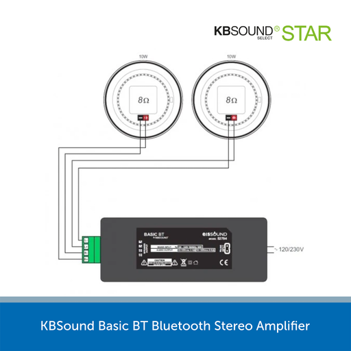 KBSound Basic BT Bluetooth Stereo Amplifier