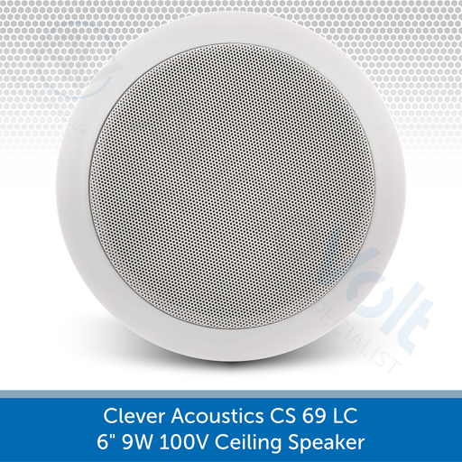 Clever Acoustics CS 69 LC 6" 9W 100V Ceiling Speaker AUDIOVOLT