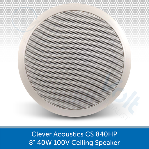 Clever Acoustics CS 840HP 8" 40W 100V Ceiling Speaker AUDIOVOLT