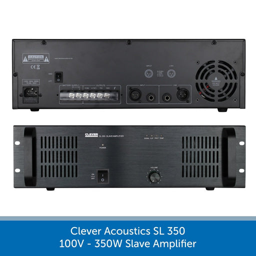 Clever Acoustics SL 350 100V 350W Slave Amplifier
