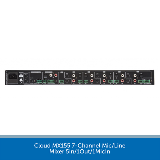 Cloud MX155 7-Channel Mic/Line Mixer 5In/1Out/1MicIn
