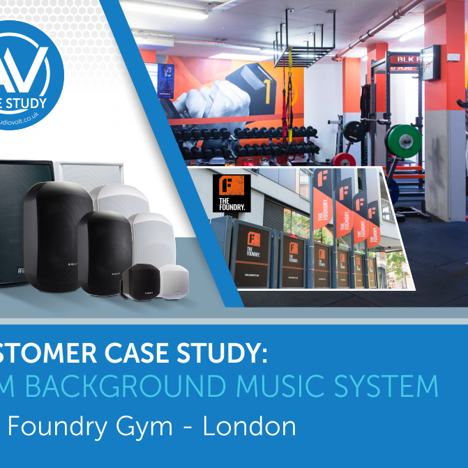 Gym background music system for the Foundry London