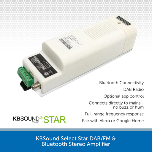 KBSound Select Star DAB/FM & Bluetooth Stereo Amplifier