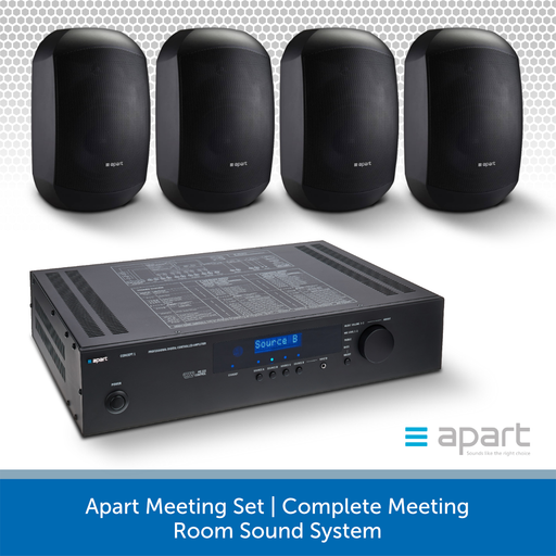Apart Meeting Set Complete Meeting Room Sound System Black
