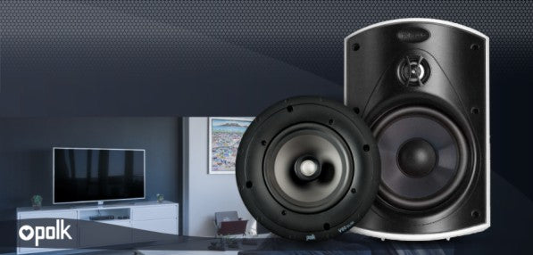 Polk Audio Premium Indoor and Outdoor speakers at Audio Volt