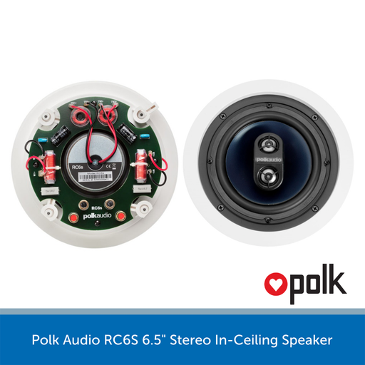 Polk Audio RC6S 6.5" Stereo In-Ceiling Speaker