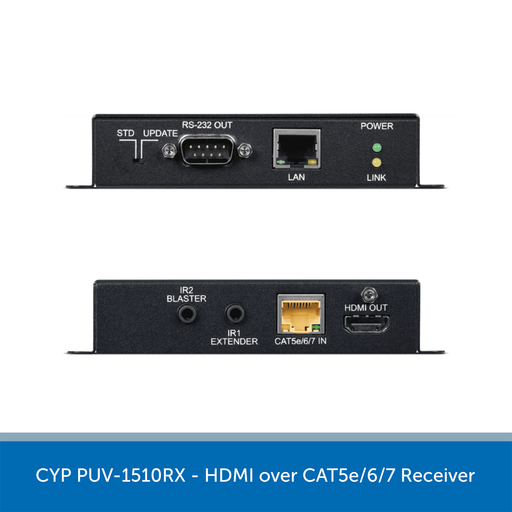 CYP 5-Play HDBaseT - HDMI over CAT5e/6/7 Receiver PUV-1510RX