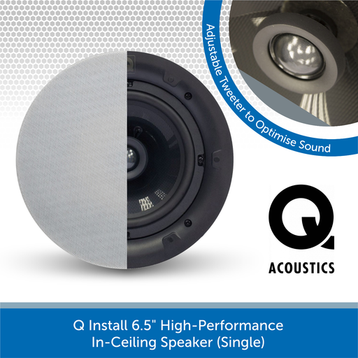 Q Install QI65CP 6.5" High-Performance In-Ceiling Speaker (Single)