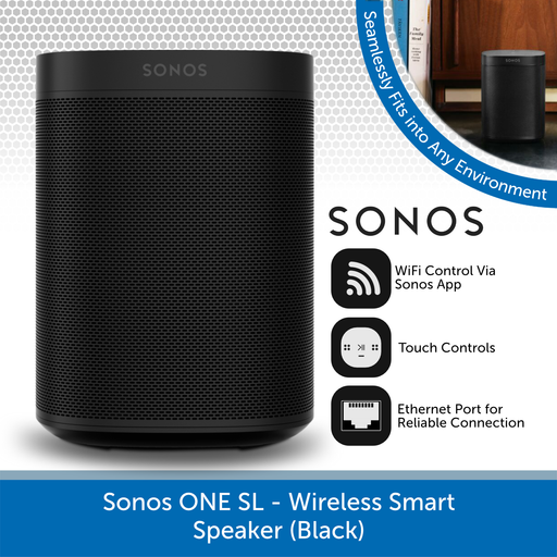 Sonos One SL - Wireless Smart Speaker (Black)