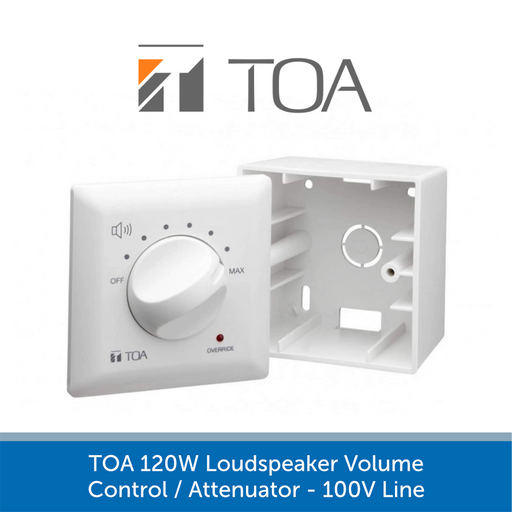 TOA 120W Volume Control Attenuator 100V Line